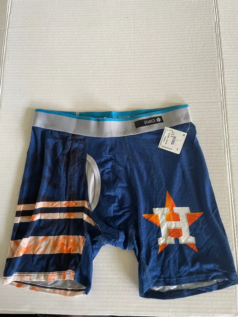 Houston Astros Baseball Stance Basilone Men’s Boxers Underwear Size S